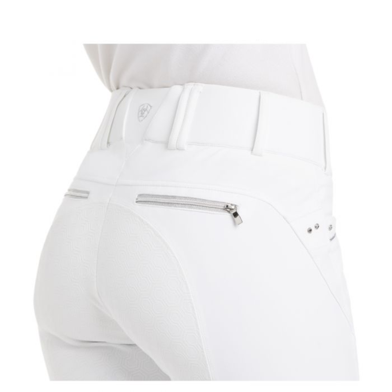 Ariat Womens Tri Factor X Grip FS Breeches - White-2